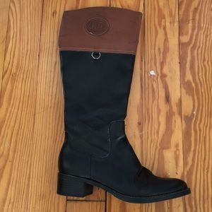 Brown and black boots barely worn